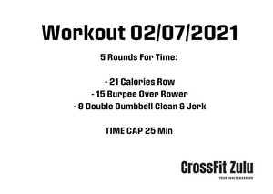 CrossFit Zulu Workout 02/07/2021